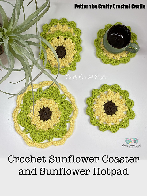 Sunflower Coaster and Hotpad