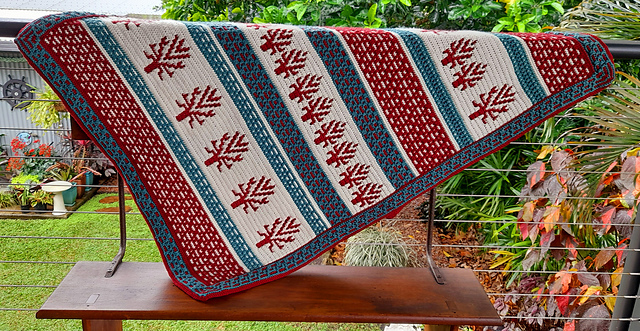 Red Forest Throw