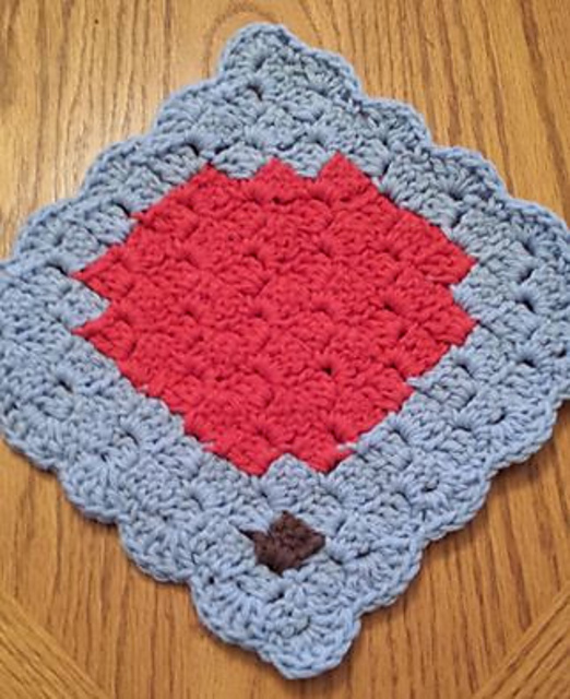Hot Air Balloon Dishcloth