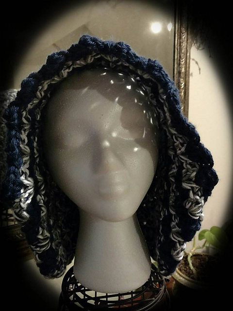 Winter Solstice Striped Hood