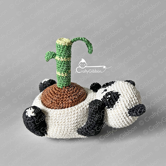 Panda Bamboo Planter