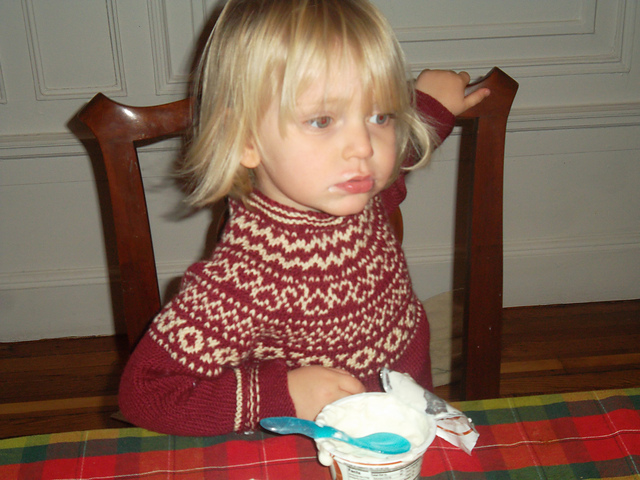Seamless Yoke Basic Sweater - Child