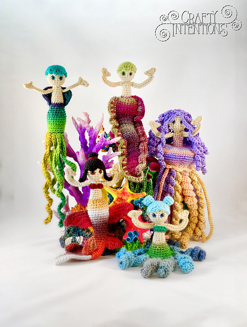 Ravelry: Five Little Mermaids: Set Two pattern by Megan Lapp