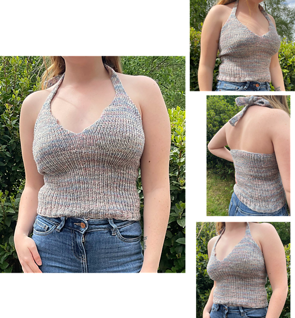トップス NOTRE emor summer knit halter neck top Ravelry: Summer Halter Neck Top pattern by The Crafty Knit Twins