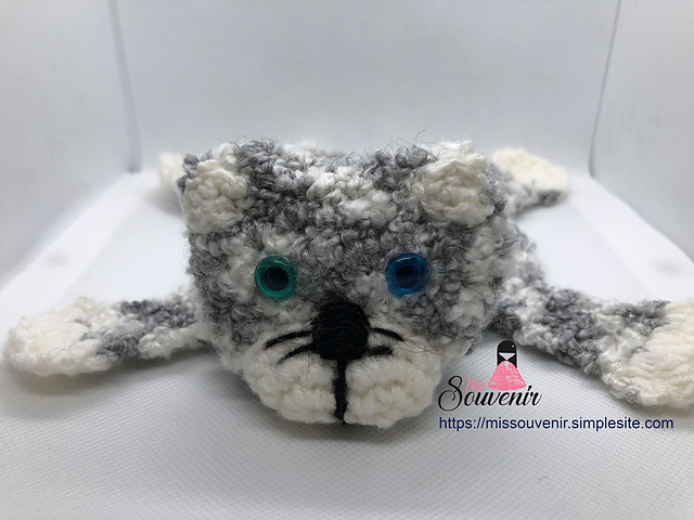 Posa Taza Crochet Gatito