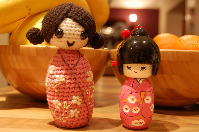 Cute Crochet Kokeshi