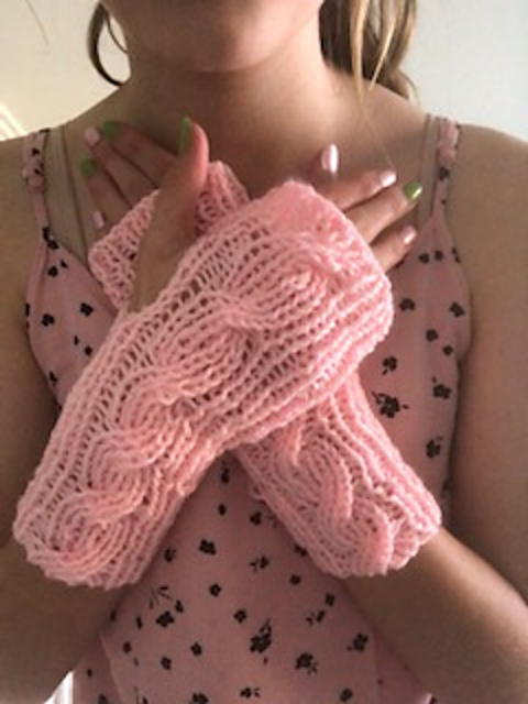 Cool Nights Fingerless Gloves
