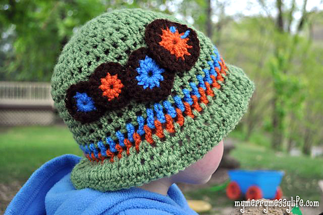 Caterpillar Toddler Boy Sun Hat