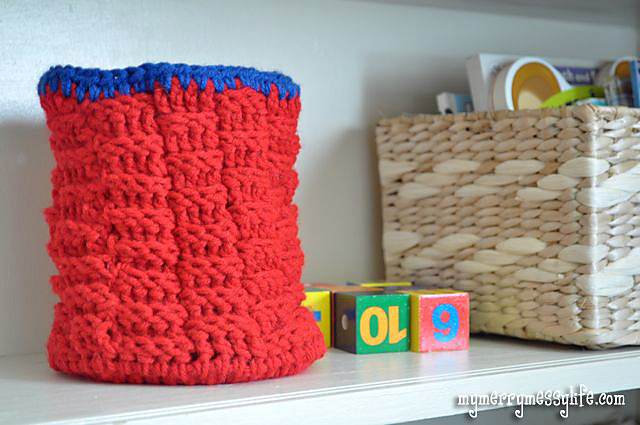Basket Weave Toy Basket or Bag