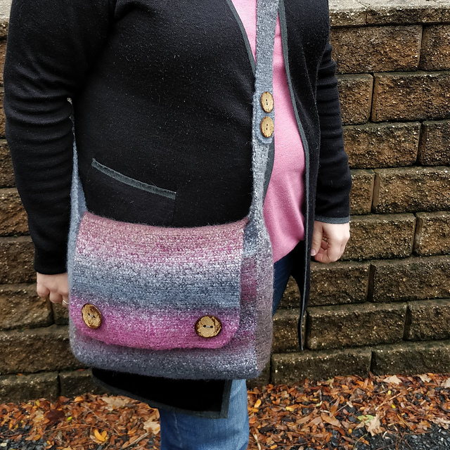 Freda Felted Messenger Bag