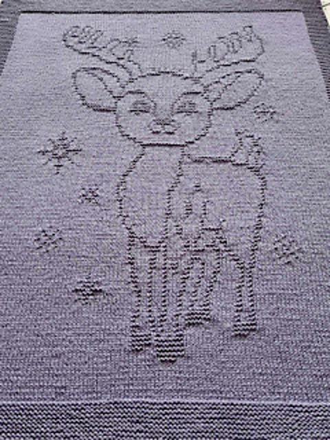 Christmas Bambi blanket