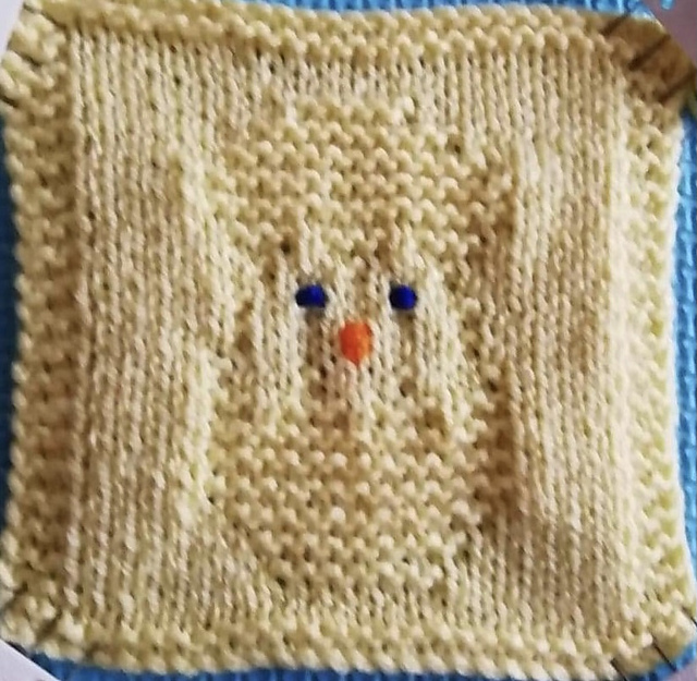 Easter chick square