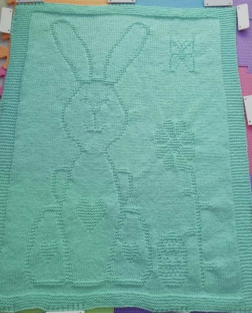Dolly the easter bunny blanket