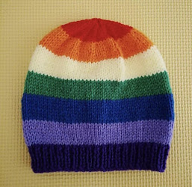 Rainbow hat