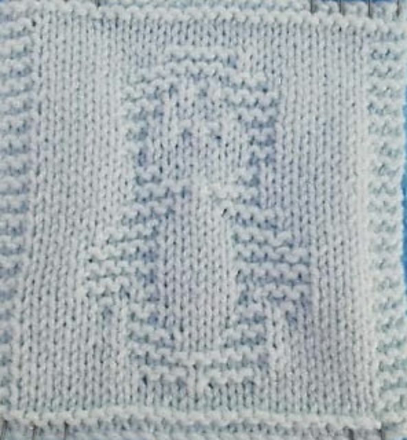 Penguin knitted square