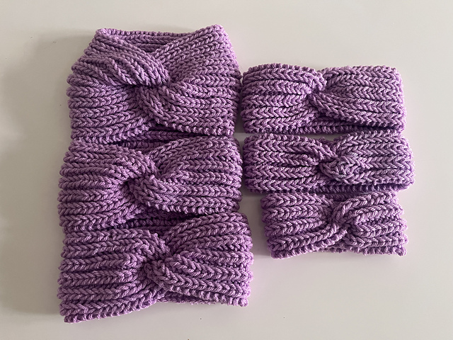 twisted rib ear warmer