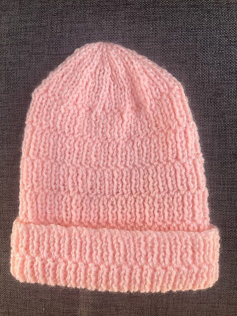 Mixed rib teen hat