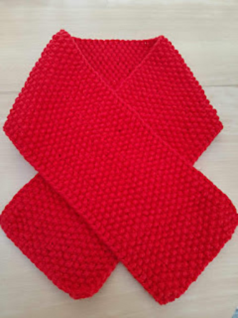 Seed stitch scarf