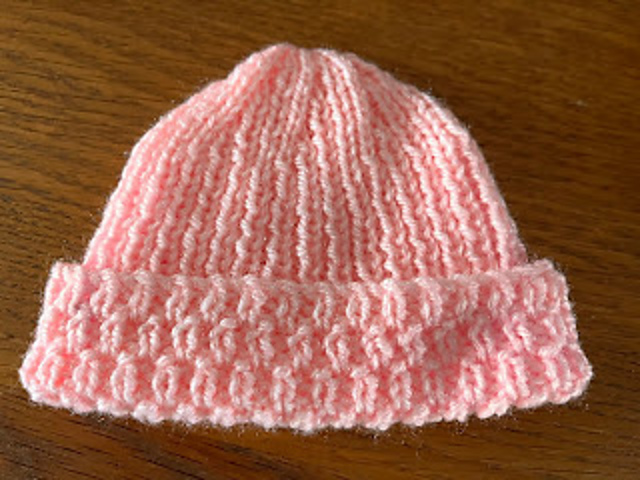 Sammy's large preemie rib hat