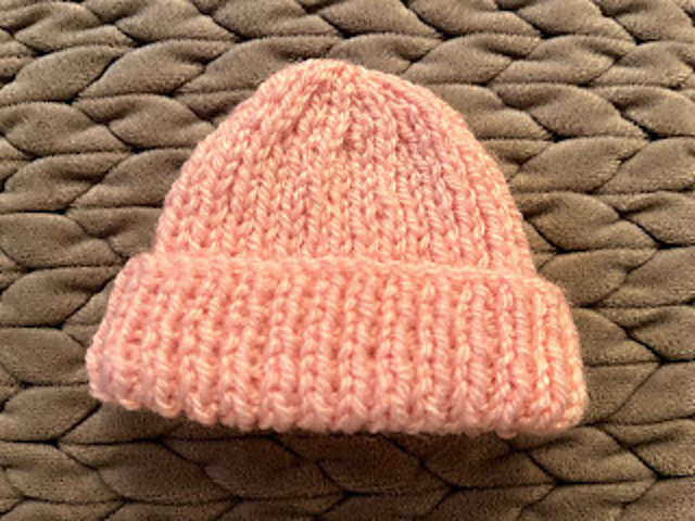 Ribbed med preemie hat