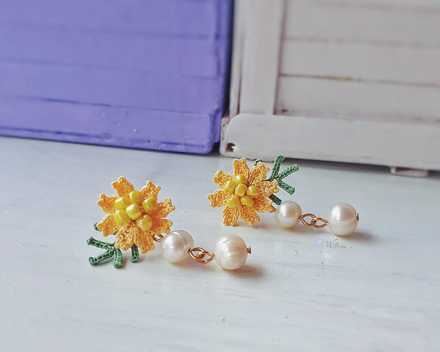 Cosmos Flower Pendant