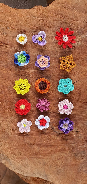 15 Crochet Flowers Collection