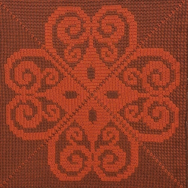 Mosaic Square Spiral Diamond