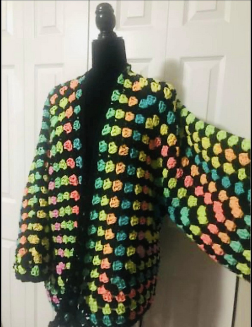 Hexagon Crochet Cardigan