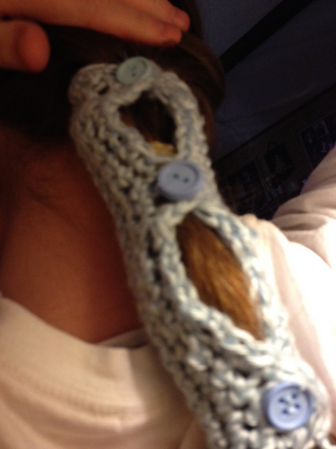 Crocheted Ponytail Tube