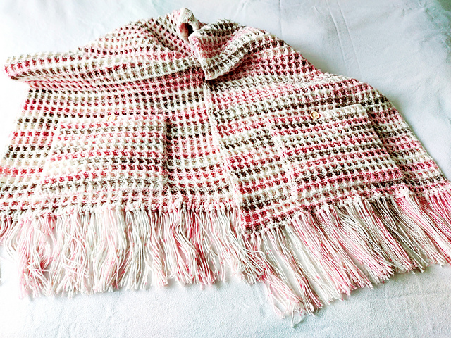 Winter Waffles Pocket Shawl