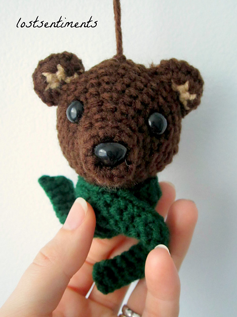 Brown Bear Amigurumi Ornament
