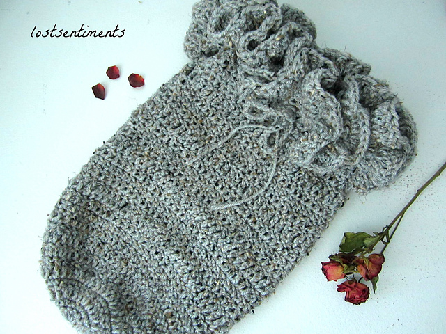 Ruffled Crochet Baby Bundle Cocoon