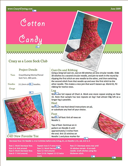 Summer Anklet for Crazy Sock Club