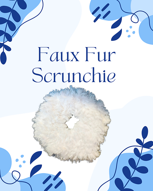 Faux Fur Scrunchie