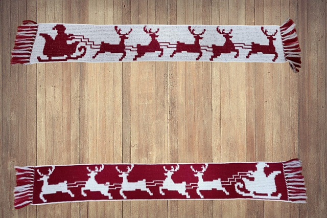 Santa and gang christmas scarf