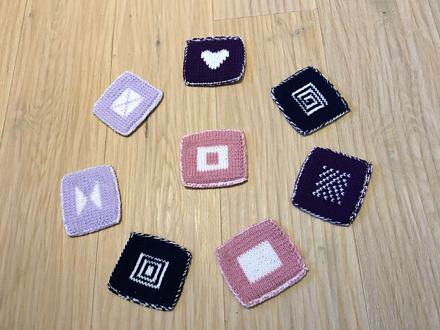 Double Knitted coasters