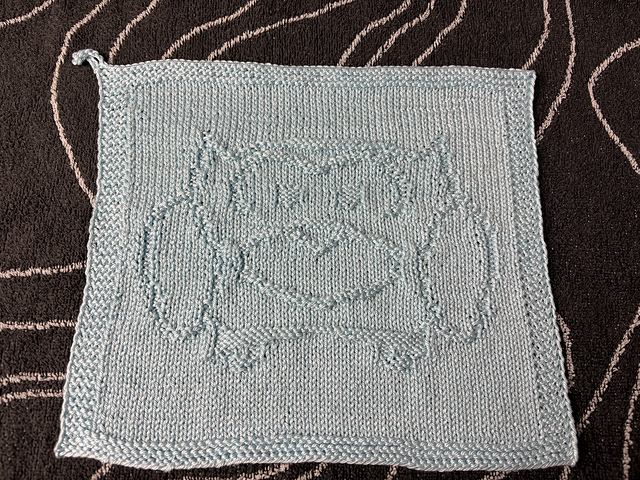 Washcloth / Dishcloth Owl Klausi