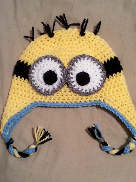 Minion Crochet Earflap Hat