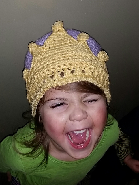 Princess Crown Crochet Hat