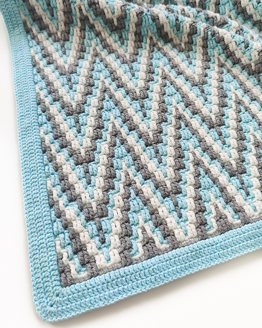 Alpine Peaks Mosaic Blanket