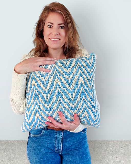 Endless Peaks Mosaic Pillow