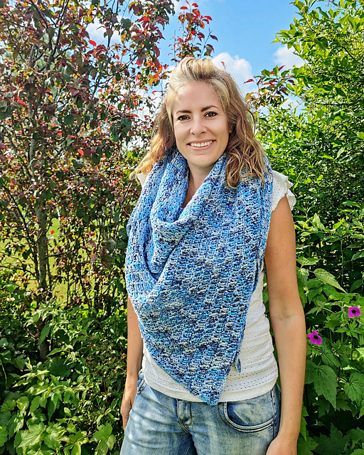 Serene Mist shawl