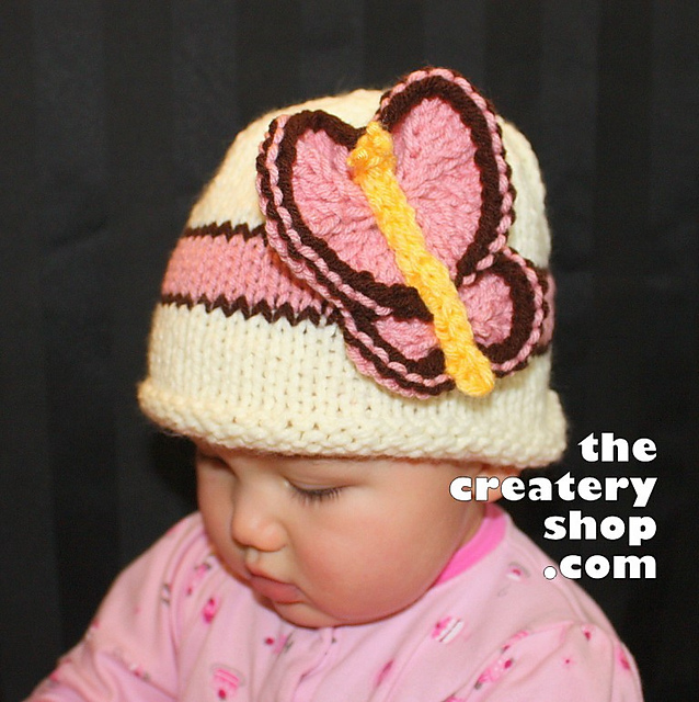 Baby Bye Bye Butterfly Hat