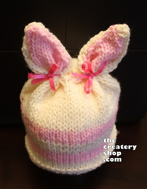 Knotty Bunny Animal Hat - Knitted in One Piece