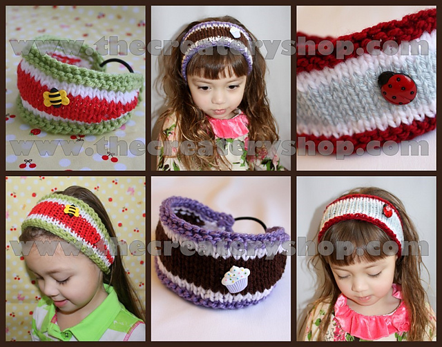 Knitted headband for toddlers