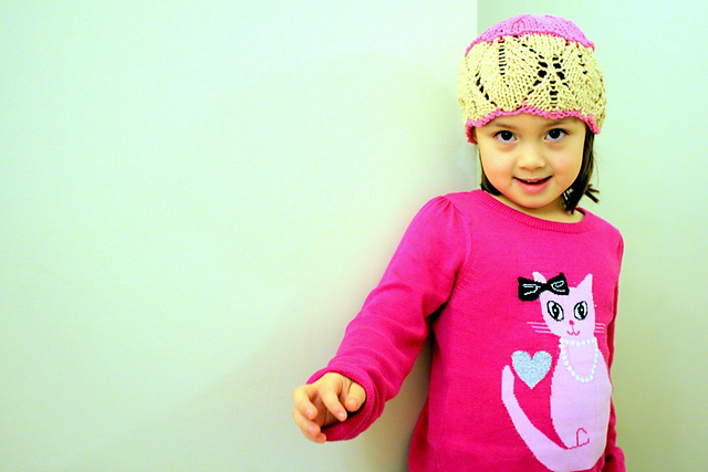 Leafy Lace Border Hat