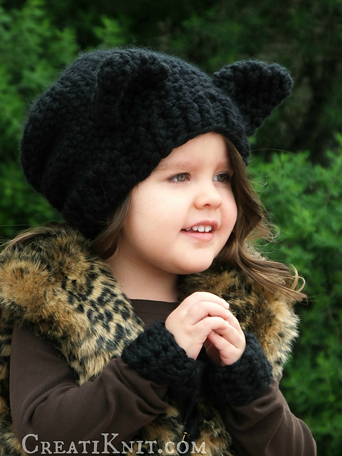 The Panther Slouchy & Wrist Warmers Set