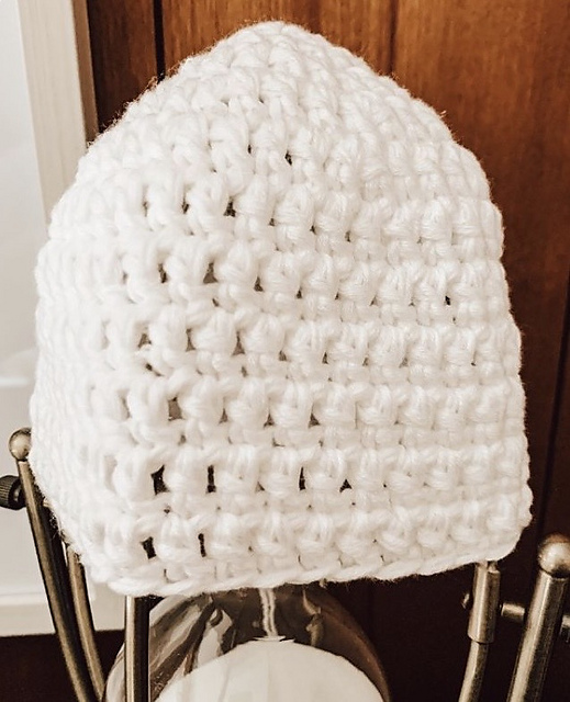 Simple NICU Newborn Crochet Beanie