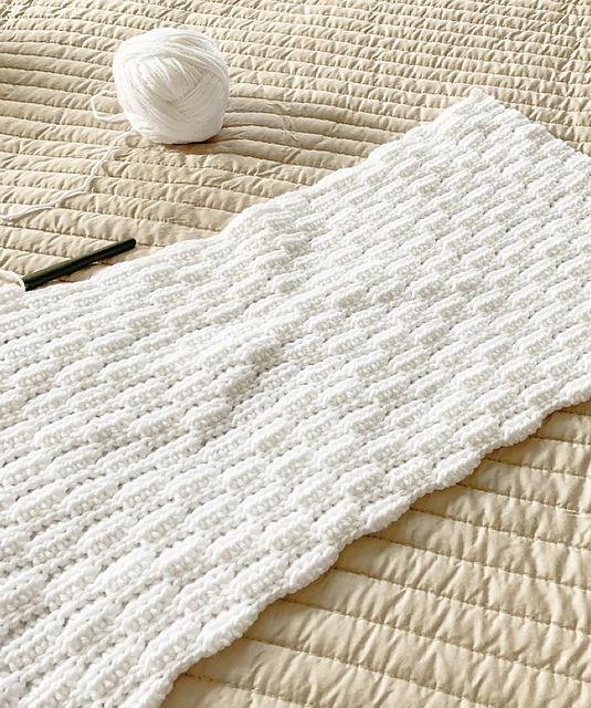 Rectangles Baby Crochet Blanket
