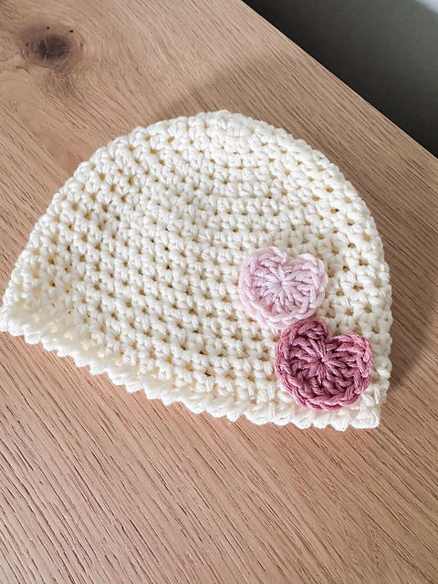 Valentine's Day NICU Crochet Hat
